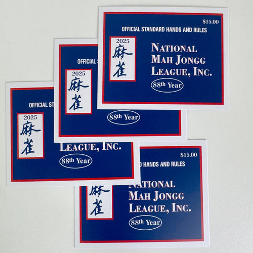 2025 National Mah Jongg League Cards 4 Pack