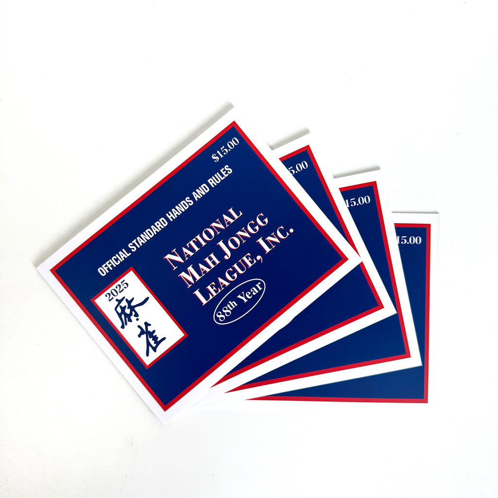 2025 National Mahjong League Cards 4-PCS